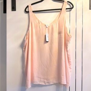 R Essentials 3 X Reversible Double Layer Blush Swing Tank Top NWT